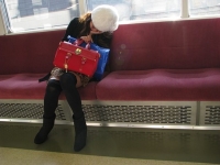 Sleeping On The Subway 14
